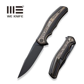 Nóż składany WE Knife Zonda Black/Bronze Titanium / Copper Foil Carbon Fiber, Black Stonewashed/Brushed CPM 20CV by Kellen Bogardus (WE22016-3)